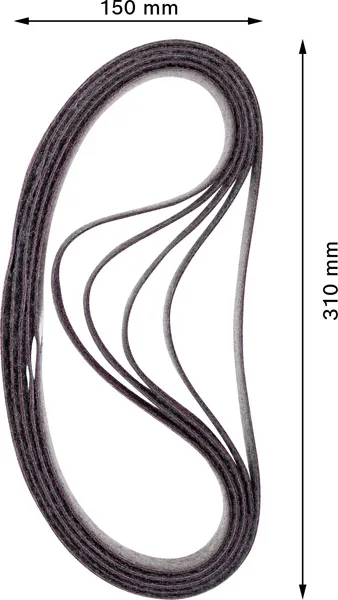 EXPERT N470 brusna traka za tračne brusilice od 40 x 760 mm, srednja, 10 delova 2608901255