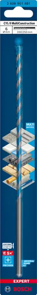 EXPERT CYL-9 MultiConstruction burgija od 6x200x250 mm 2608901481