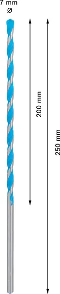 EXPERT CYL-9 MultiConstruction burgija od 7x200x250 mm 2608901483