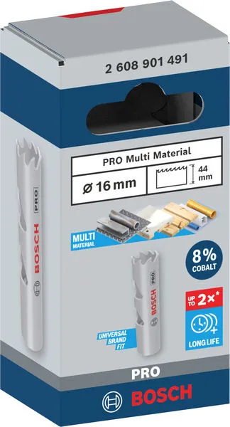 PRO Multi Material testera za otvore, 16 mm, sa navojem 2608901491