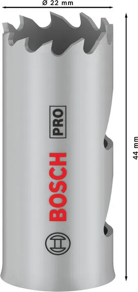 PRO Multi Material testera za otvore, 22 mm, sa navojem 2608901496