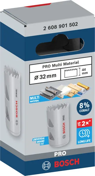 PRO Multi Material testera za otvore, 32 mm, sa navojem 2608901502