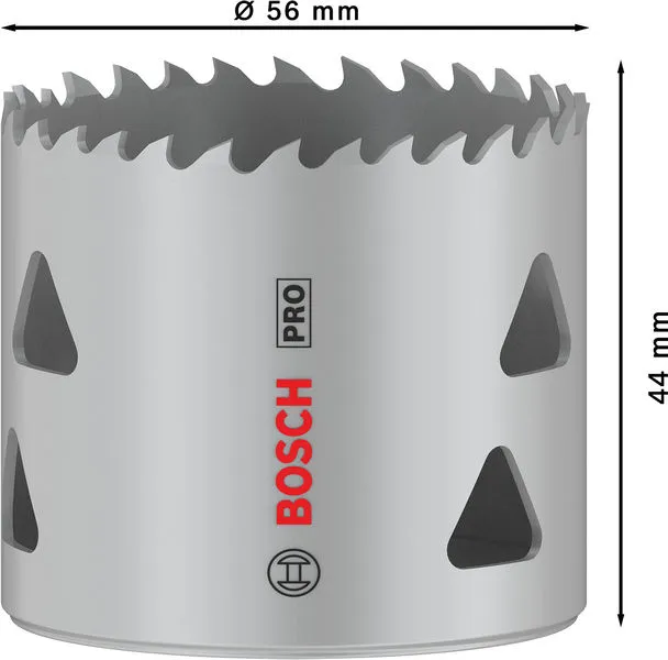 Set PRO Multi Material testera za otvore, 56 mm, sa navojem 2608901516