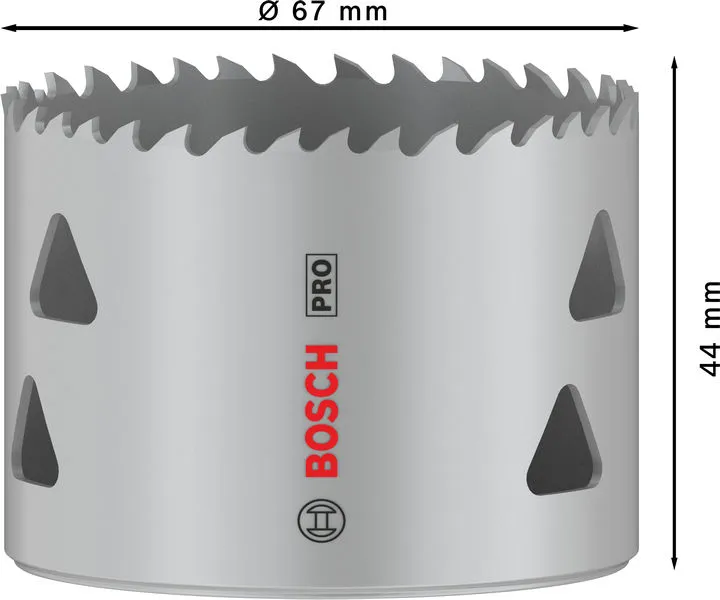 PRO Multi Material testera za otvore, 67 mm, sa navojem 2608901522