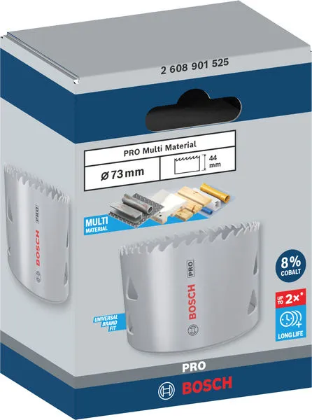 PRO Multi Material testera za otvore, 73 mm, sa navojem 2608901525