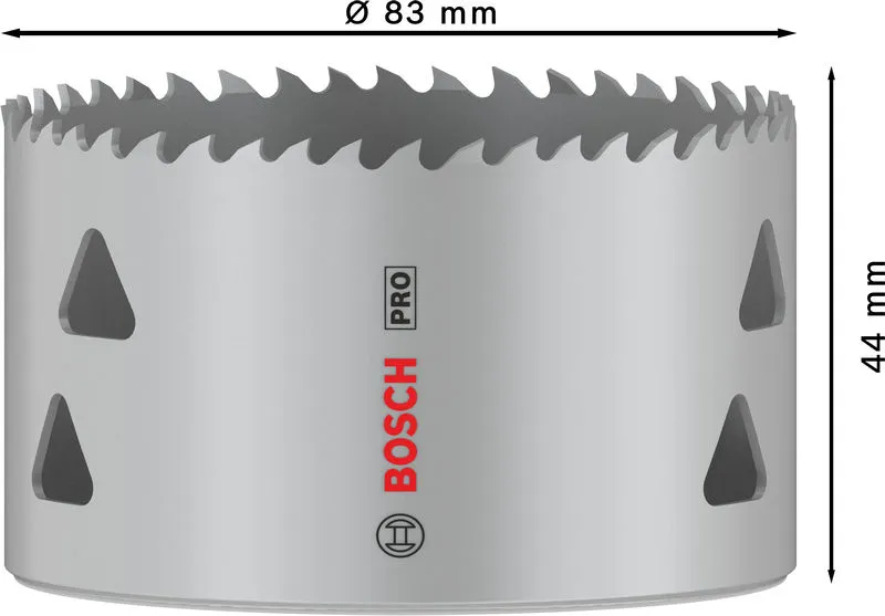 Set PRO Multi Material testera za otvore, 83 mm, sa navojem 2608901528