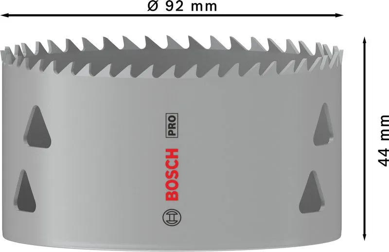 Set PRO Multi Material testera za otvore, 92 mm, sa navojem 2608901531