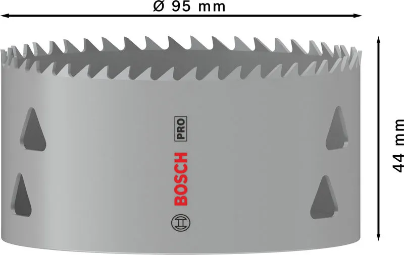 PRO Multi Material testera za otvore, 95 mm, sa navojem 2608901532