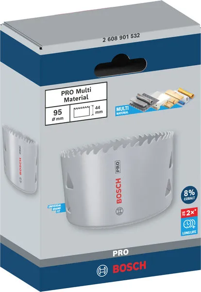 PRO Multi Material testera za otvore, 95 mm, sa navojem 2608901532