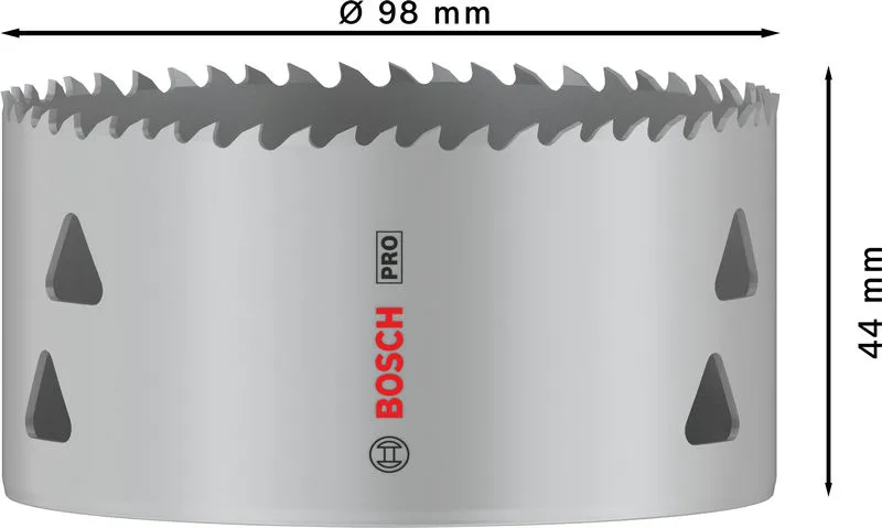 Set PRO Multi Material testera za otvore, 98 mm, sa navojem 2608901533