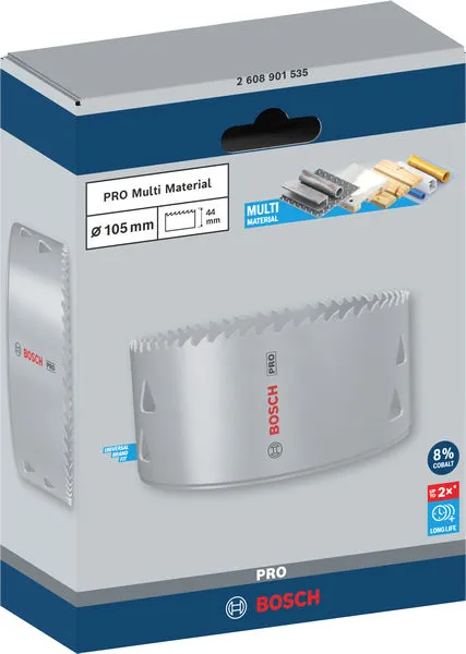PRO Multi Material testera za otvore, 105 mm, sa navojem 2608901535
