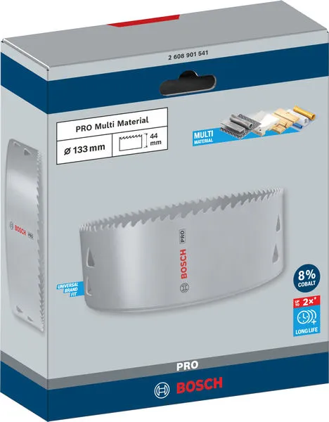 PRO Multi Material testera za otvore, 133 mm, sa navojem 2608901541
