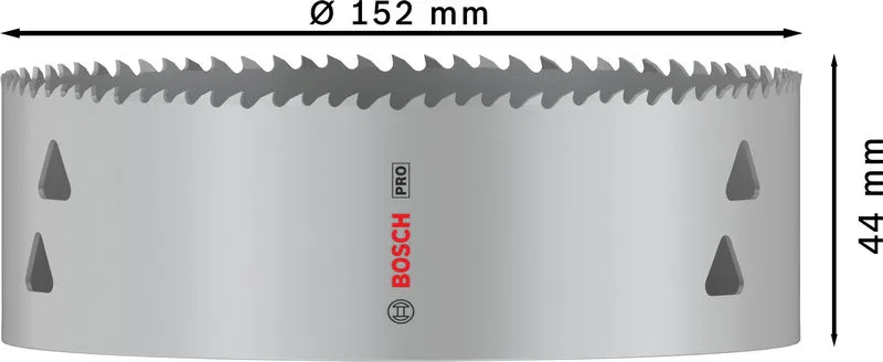 PRO Multi Material testera za otvore, 152 mm, sa navojem 2608901544