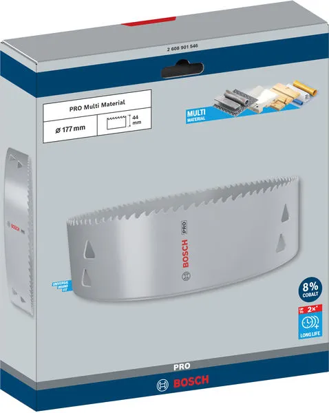 PRO Multi Material testera za otvore, 177 mm, sa navojem 2608901546