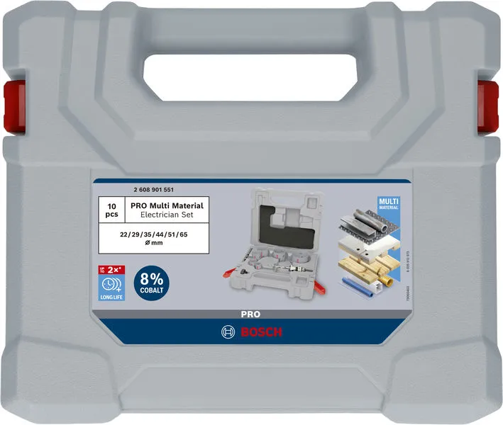 Set PRO Multi Material testera za otvore sa Q-Lock steznom glavom, 10 kom. 2608901551