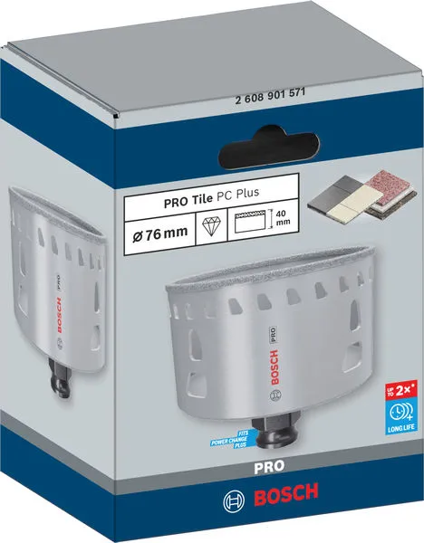 PRO Tile PC Plus testera za otvore, 76 mm, HS 2608901571