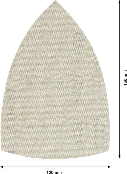 EXPERT M480 brusna mreža od 100 x 150 mm, G 120, 50 delova 2608901624
