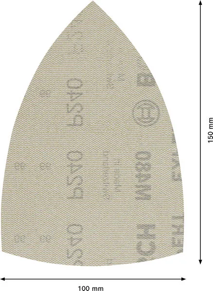 EXPERT M480 brusna mreža od 100 x 150 mm, G 240, 50 delova 2608901626