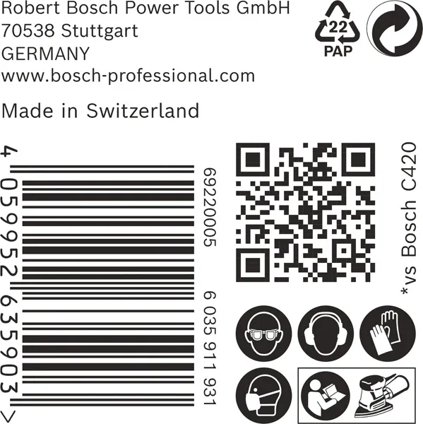 EXPERT C470 brusni papir 100 x 150 mm, G 40, 50 delova 2608901640