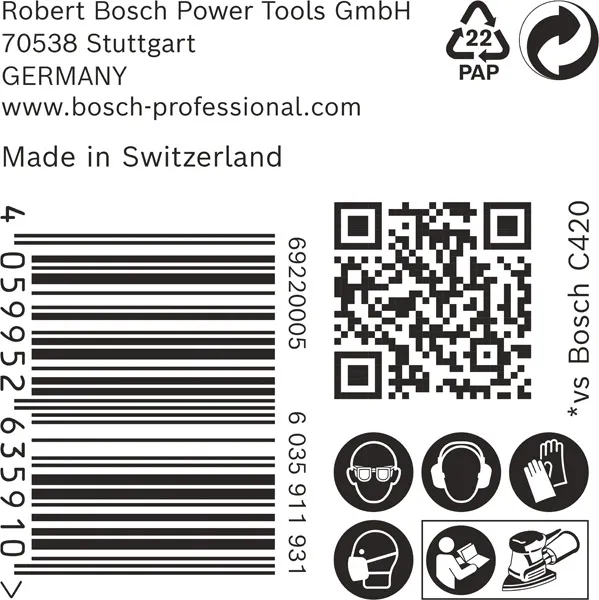 EXPERT C470 brusni papir 100 x 150 mm, G 60, 50 delova 2608901641