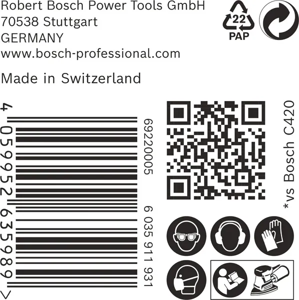 EXPERT C470 brusni papir 102 x 62/93 mm, G 80, 50 delova 2608901648