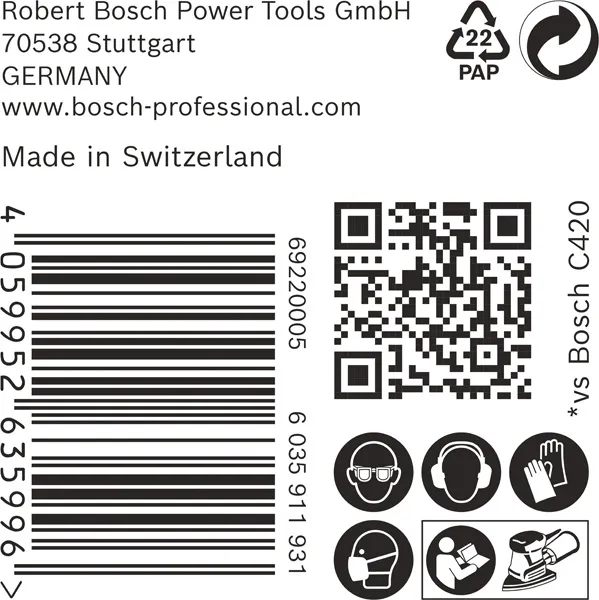EXPERT C470 brusni papir 102 x 62/93 mm, G 120, 50 delova 2608901649