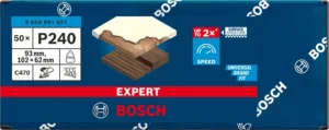 EXPERT C470 brusni papir 102 x 62/93 mm, G 240, 50 delova 2608901651