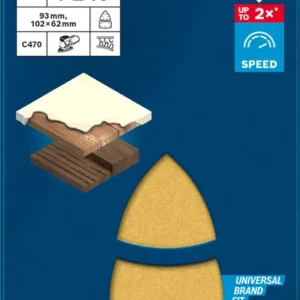 EXPERT C470 brusni papir 102 x 62/93 mm, G 240, 10 delova 2608901653