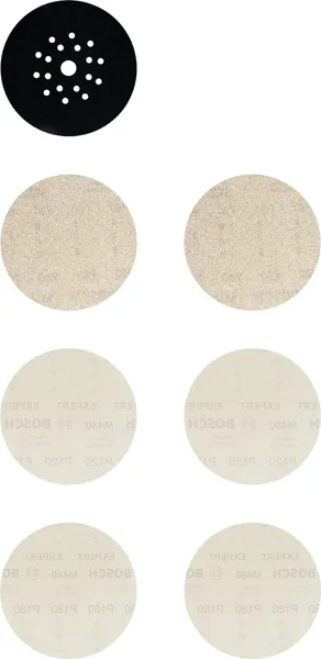 Komplet EXPERT M480 brusnih mreža od 225 mm, G 80/120/180/ Pad Saver, 7 delova 2608901667