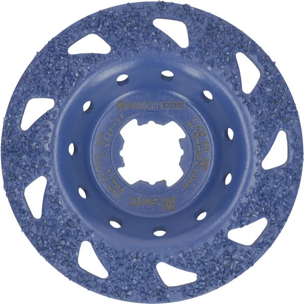 Bosch EXPERT Multi Material Carbide glava za brušenje, srednja, pod uglom, X-LOCK, 115 mm, 22,23 mm 2608901688