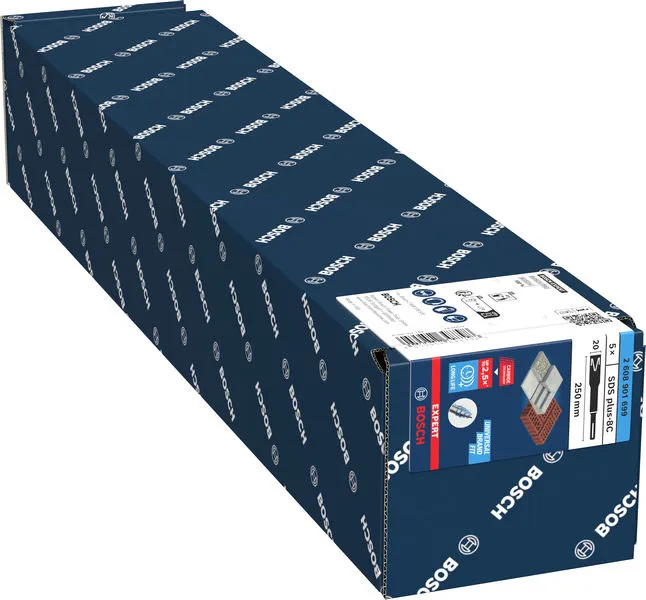 EXPERT SDS plus-8C pljosnato dleto, 20×250 mm, 5 kom. 2608901699