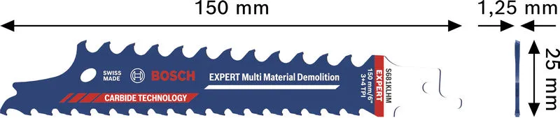 EXPERT Multi Material Demolition S681KLHM list testere, 10 kom. 2608901705