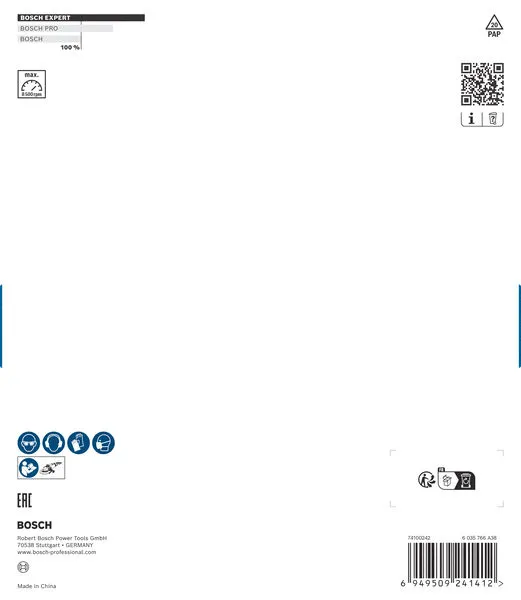 EXPERT Multi Material Carbide glava za brušenje, srednja, ravna, 180 mm, 22,23 mm 2608901748