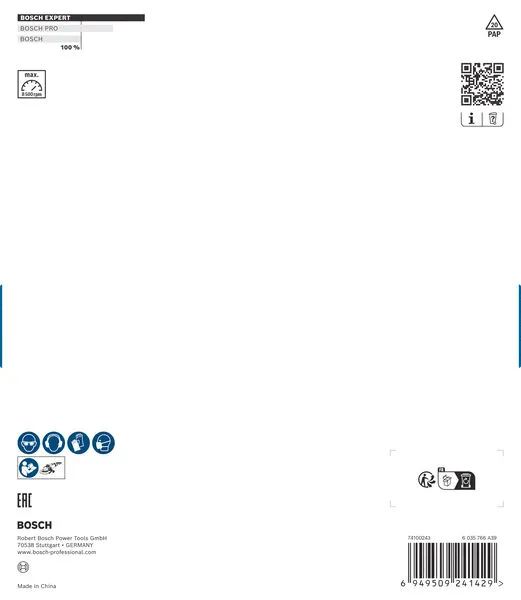 EXPERT Multi Material Carbide glava za brušenje, gruba, pod uglom, 180 mm, 22,23 mm 2608901749