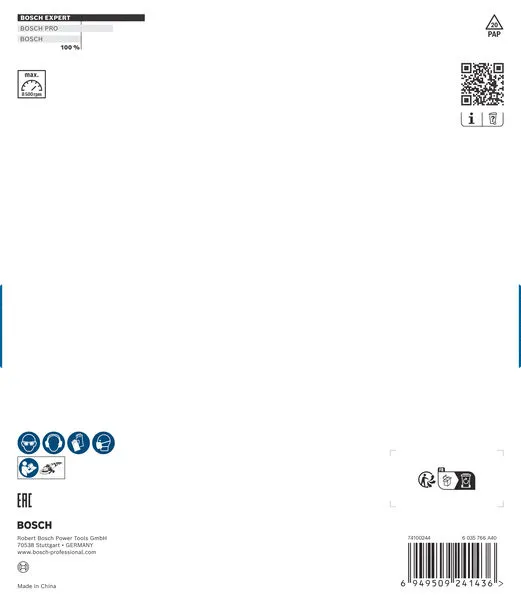 EXPERT Multi Material Carbide glava za brušenje, srednja, pod uglom, 180 mm, 22,23 mm 2608901750