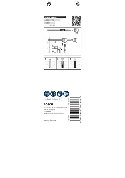 EXPERT SDS Clean plus-8X burgija za udarne bušilice 6×100×225 2608901756