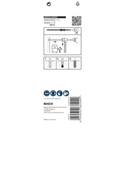 EXPERT SDS Clean plus-8X burgija za udarne bušilice 6,5×100×225 2608901758