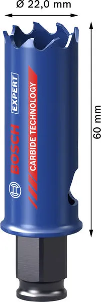 EXPERT Multi Material Power Change Plus testera za otvore, 22×60 mm 2608901880
