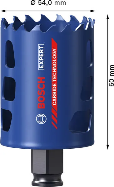 EXPERT Multi Material Power Change Plus testera za otvore, 54×60 mm 2608901888