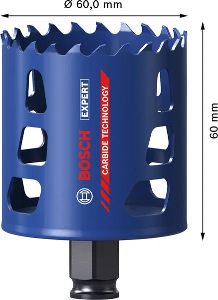 EXPERT Multi Material Power Change Plus testera za otvore, 60×60 mm 2608901890