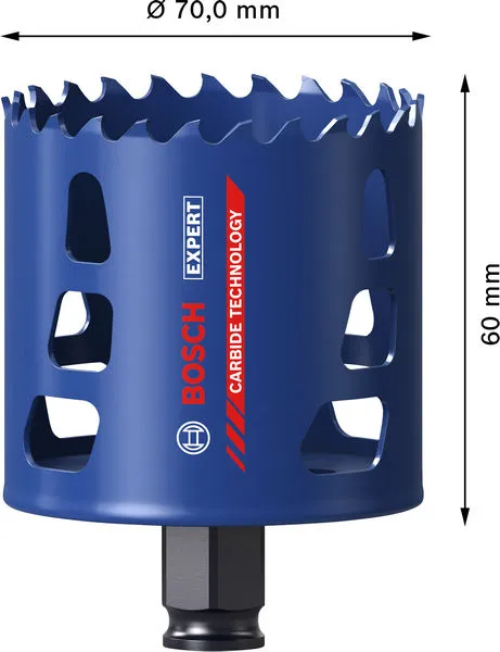 EXPERT Multi Material Power Change Plus testera za otvore, 70×60 mm 2608901895