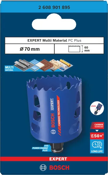 EXPERT Multi Material Power Change Plus testera za otvore, 70×60 mm 2608901895