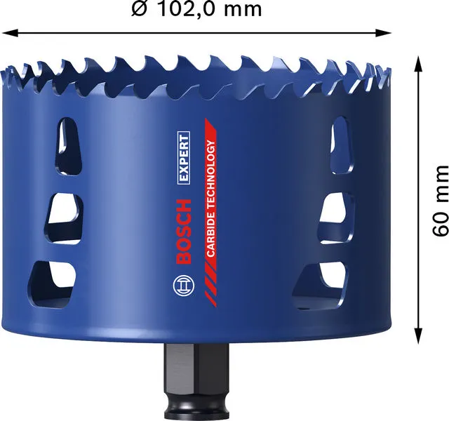 EXPERT Multi Material Power Change Plus testera za otvore, 102×60 mm 2608901900
