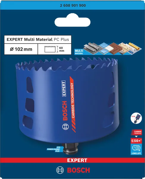 EXPERT Multi Material Power Change Plus testera za otvore, 102×60 mm 2608901900