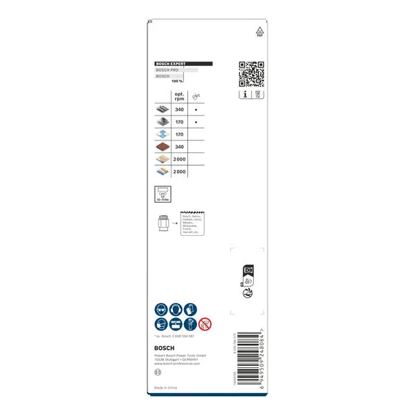 EXPERT Multi Material Power Change Plus komplet testera za otvore, 51×60 mm 2608901910