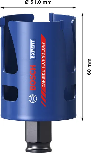 EXPERT Construction Material Power Change Plus testera za otvore, 51×60 mm 2608901924