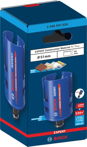 EXPERT Construction Material Power Change Plus testera za otvore, 51×60 mm 2608901924