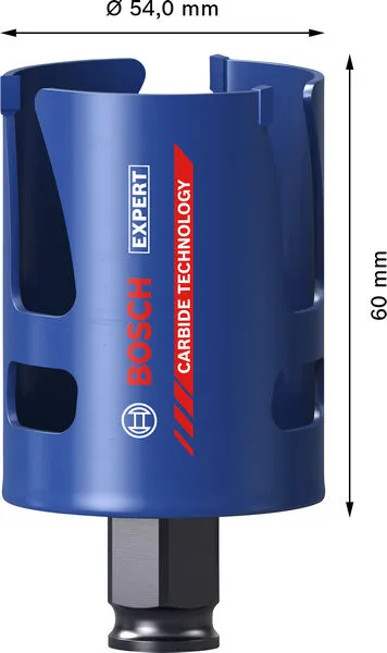 EXPERT Construction Material Power Change Plus testera za otvore, 54×60 mm 2608901925