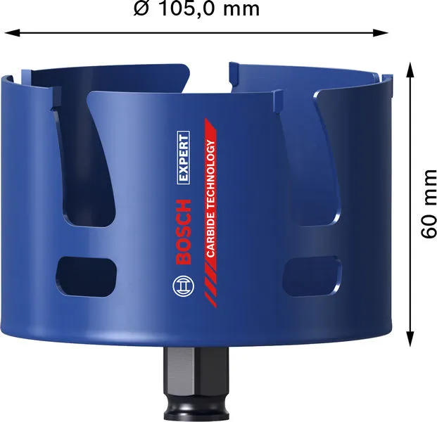EXPERT Construction Material Power Change Plus testera za otvore, 105×60 mm 2608901942