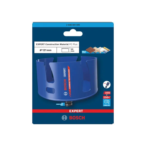 EXPERT Construction Material Power Change Plus testera za otvore, 121×60 mm 2608901945